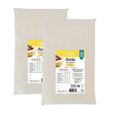 Imagem de Kit 2X: Farinha de Aveia Sem Glúten Leve Croc 1kg