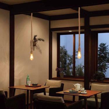 Imagem de Pendente de Corda 1m com Base E27 para Lâmpada - NITROLUX