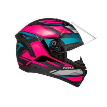 Imagem de Capacete Peels Spike 2 MX2, Preto com Pink, 60