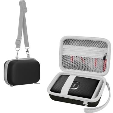 Imagem de Leayjeen Capa para transporte de viagem compatível com impressora Fujifilm Instax Mini Link Smartphone - preta (apenas capa)
