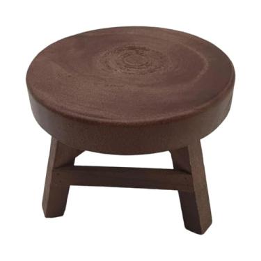 Imagem de Baoblaze Banco de madeira para plantas, suporte para plantas, suporte para flores, pequeno para plantas, jardim, banheiro, decoração de apartamento