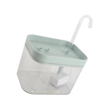 Imagem de Cryfokt Fonte de água Cat Automática Silenciosa Com Grande Capacidade de 1,5 Litros, Caixa Transparente Dispensador de água para Animais de Estimação para Viagens Curtas, Tigela de Alimentação