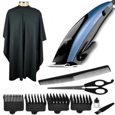 Imagem de Cortador De Cabelo Gama Italy Profissional 9 Acessórios Magnetic 7w Ma