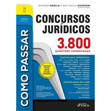 Imagem de Como Passar Em Concursos Jurídicos - 3.800 Questões Comentadas - 9ª Ed - 2025