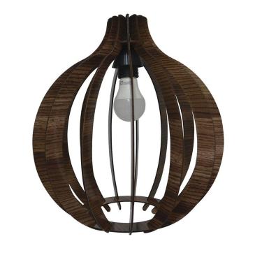 Imagem de Lustre Pêndulo de Teto Luminária Pendente Tabaco Claro