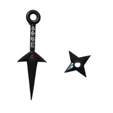Imagem de Kit Naruto Shippuden Kunai Minato 23,5Cm + Shuriken 9Cm 7