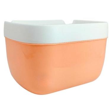 Imagem de Suporte Porta Papel Higiênico Rolo de Parede Adesivo Sem Furo Plastico