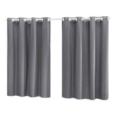 Imagem de Cortina Para Sala Quarto Em Tecido Oxford Cinza 2,00X1,50