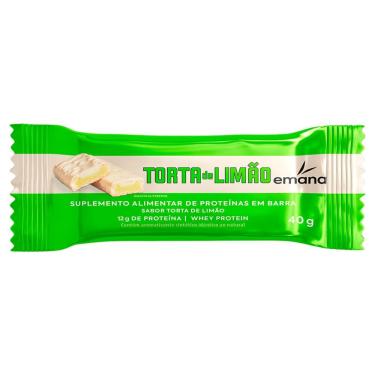 Imagem de Barra de Proteína Emana Sabor Torta de Limão com 12g de Proteína 40g