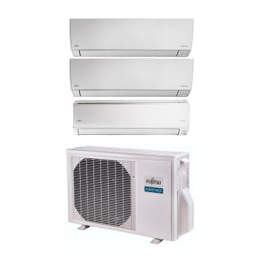 Imagem de Ar Condicionado Tri Split Fujitsu Inverter Airstage Premium 24.000 Btus (3x Hi Wall 9k) Quente e Frio 220v