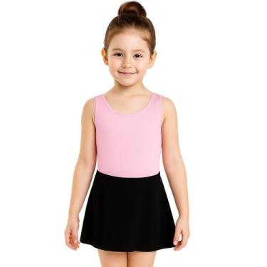 Imagem de Collant Infantil Menina Jazz Colorido - Magic Sky, Rosa bebê, 4