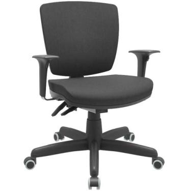 Imagem de Cadeira De Escritório Executiva Office Base Giratória Preto Baixa Flex