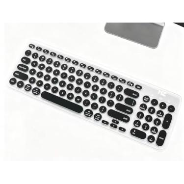 Imagem de Capa de silicone para teclado Logitech K780 / Ergo K860 / Wave Keys, película protetora à prova d'água transparente à prova de poeira (K780)