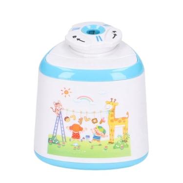 Imagem de Apontador de lápis elétrico resistente, azul, durável, lâmina espiral, limpável, compacto, portátil, ferramentas de aprendizagem para artistas, professores, estudantes