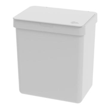 Imagem de Lixeira Single Pia Cozinha Pequena Com Tampa 2,5L Cinza