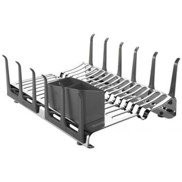 Imagem de Escorredor de Louça Tramontina em Aço Inox com Secador de Copos e Port