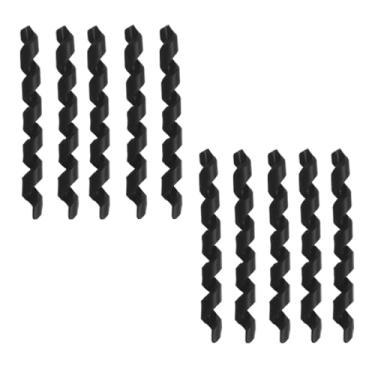 Imagem de Lotatheta Bicicleta 10 peças de cabo de freio envoltório espiral invólucro protetor de cabo de mudança de quadro de borracha preta para tubo de linha de freio de mudança antifricção MTB bicicleta
