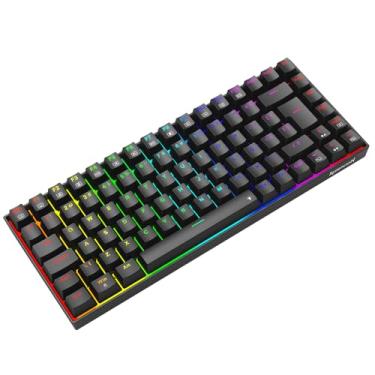 Imagem de Teclado Mecânico Gamer Redragon Phantom RGB Preto 75% Switch Brown K629-RGB (PT-BROWN)