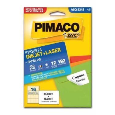 Imagem de Etiqueta A5 A5Q-3348 12 Fls 33,0 X 48,0 Mm - Pimaco Ct/192