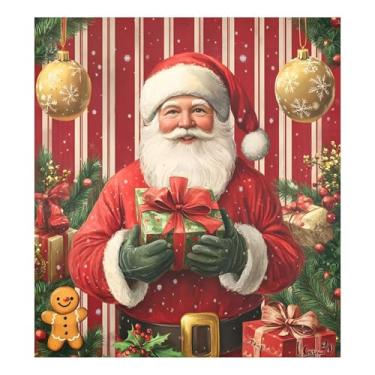 Imagem de SEHANY Capa magnética para lava-louças de Papai Noel, adesivos magnéticos para decoração de Natal antiarranhões para painel de geladeira e lava-louças, decoração de Natal de cozinha doméstica 58 x 66