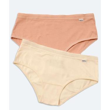 Imagem de Kit 2 Calcinhas Alta DelRio-80607, Off white, G