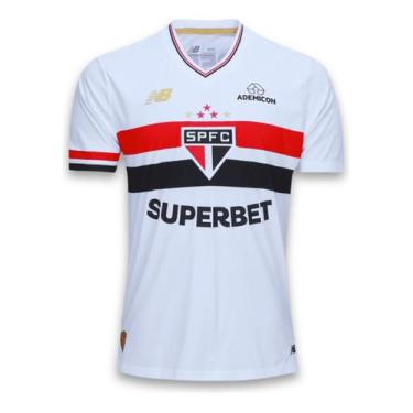 Imagem de Camisa São Paulo 2025 Masculino Uniforme 1 Torcedor Oficial - NoBrand,