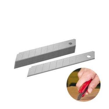 Imagem de Lâminas Para Estilete 18 Mm Aço Caixa Com 10 Unidades - Strong