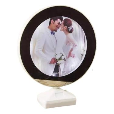 Imagem de Espelho P/Maquiagem C/Led Ring Light Porta Retrato Magico