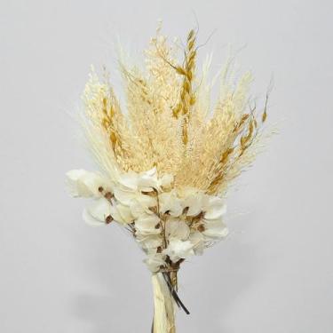Imagem de BuquêS De Flores Secas — Arranjos Florais Desidratados Adequados Para Festas, Casamentos, DecoraçãO De Mesas E DecoraçãO De Interiores(branco)