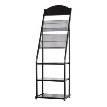 Imagem de LMJYU Suporte de revistas para armazenamento de revistas, rack de livros, página colorida, planta de chão, folheto, rack de exibição alargado, rack de dados, suporte de jornal, porta-revistas