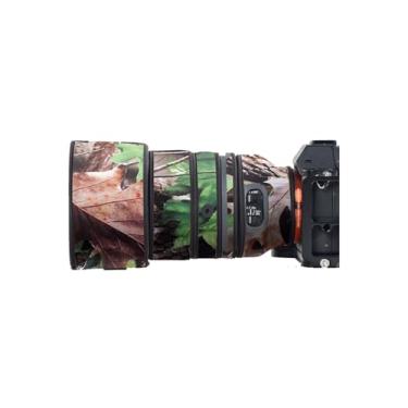 Imagem de COMEOXO Capa de lente para Sony FE 135 mm F/1.8 GM OSS camuflagem capa de proteção para lente de câmera (cor #camuflagem folha verde - à prova d'água) capa de chuva