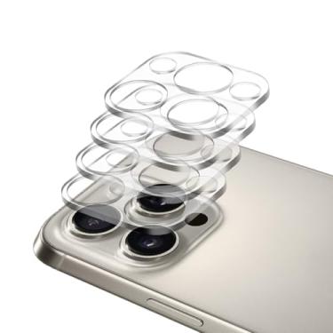 Imagem de Protetor de lente de câmera para iPhone 11 Pro Max de 6,5 polegadas e iPhone 11 Pro de 5,8 polegadas, vidro temperado 9H, transparente HD, antiarranhões, compatível com capas, não afeta fotos noturnas