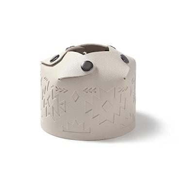 Imagem de Bolsa de Armazenamento Cilindro Combustível em Couro PU Capa Protetora para Bomba Canister Gás Camping e Trekking Resistente a Desgaste Instalação com