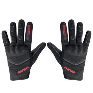 Imagem de Texx Luva New Strike V2, Preta e Vermelha, Tamanho 2XL, para Motociclista