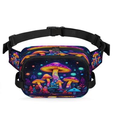 Imagem de Pochete azul retrô borboleta para mulheres e homens com alça ajustável bolsa de cinto bolsa transversal bolsa de peito bolsas de bumbum bolsa tiracolo, Cor 20