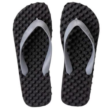 Imagem de Chinelo Ortopédico | Antiderrapante| Alívio Imediato de Dores nos Pés e Coluna (Cinza Chumbo,36)