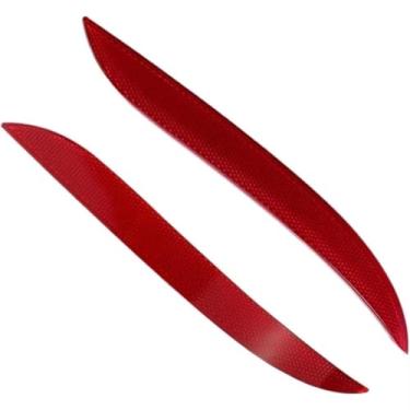 Imagem de Luz de para-choque traseiro de carro para série 5 para E60 2008 2009 2010 refletor de para-choque traseiro de carro fita de aviso de lente vermelha 63147183913 63147183914