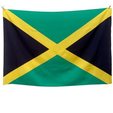 Imagem de Bandeira Decorativa Jamaica, Uso Interno e Externo, Oxford Premium, Sublimação a Laser, Multicolorido, 150x100cm, Decoração