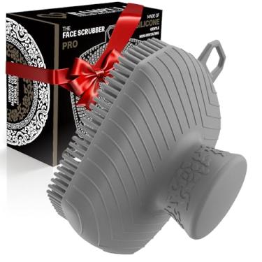 Imagem de RamPula Esfregador facial, escova esfoliante de silicone para homens e mulheres, escova de limpeza facial, cuidados manuais à prova d'água para limpeza da pele, escovas faciais massageadoras para