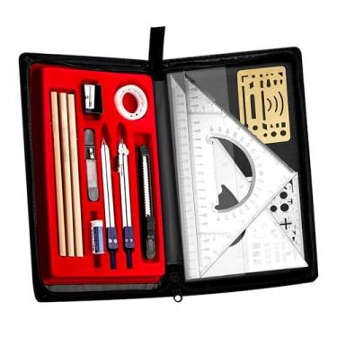 Imagem de Conjunto de réguas de 19 peças – Kit de ferramentas profissionais de desenho e desenho, instrumento de medição versátil para arquitetura, engenharia e uso educacional