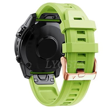 Imagem de KAPPDE Pulseira de relógio de 20 mm para Garmin Fenix 7S 6S 6S Pro 5S 5S Plus 3HR Pulseira de Silicone Fenix 6S 5S 7S Descent Mk2S Watch Easyfit Pulseiras de Pulso (Cor: C, Tamanho: