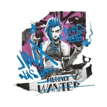 Imagem de Pôster De Personagens De Graffiti Da Temporada 2 De Arcane, Jinx, Cait