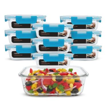 Imagem de 10 Potes Herméticos Introdução Alimentar Vidro 370ml Premium - U4HOME,