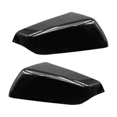 Imagem de LIDSCURA 2 peças 23406416 23406417 tampa do espelho retrovisor externo (lado esquerdo direito), substituição para Chevrolet Equinox L RS substituição para GMC Terrain AT4 SL 2018-2023 (preto)