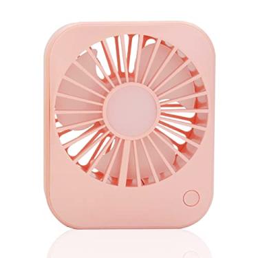 Imagem de Ventilador USB Portátil de Mesa com Três Marchas Ajustáveis ABS -Choque Carregamento para Acampamento Escola Escritório Hospital