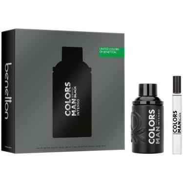 Imagem de Kit Perfume Benetton Colors Man Black Intenso Eau de Parfum 100ml + Eau de Parfum Travel size 10ml-Masculino