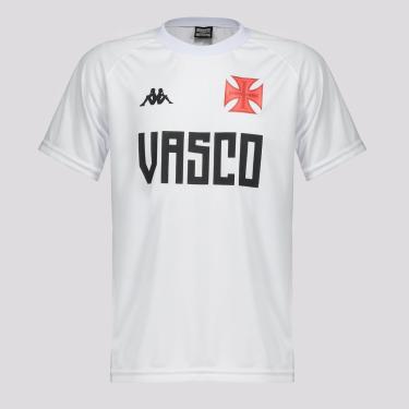 Imagem de Camisa Kappa Vasco Supporter Type Infantil Branca-Unissex