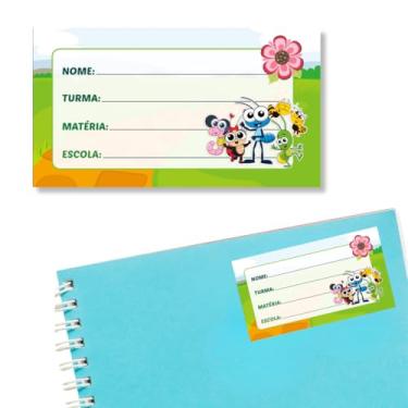 Imagem de Kit 14 Etiquetas Escolares M Bob Zoom Caderno Infantil Menino Menina Personalizado Adesivo Volta as Aulas