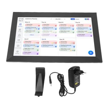 Imagem de Naroote Calendário Digital Inteligente de 15,6 Polegadas, Planejador Familiar, Porta-retratos Digital Com Tela de Toque Interativa HD 1080P e Posicionamento de Mesa de Parede (plugue da ue)