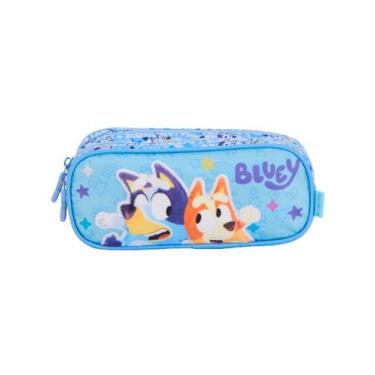 Imagem de Estojo Escolar Duplo Bluey Luxo Azul Original 15556 - Xeryus